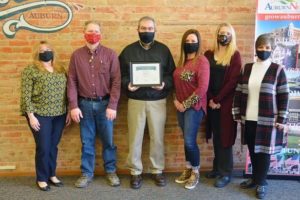 City recertified in State of Nebraska’s Economic Development Certified Community Program. Photo: (left to right) Kim Beger, City of Auburn and Auburn Development Council; Tim Becker, ADC; Auburn Mayor Dan White; Ashley Hansen, ADC; Jennifer Hawley, ADC; Leslie Clark, ADC. 